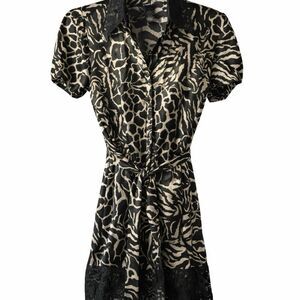 Bisou Bisou Zebra Print Dress